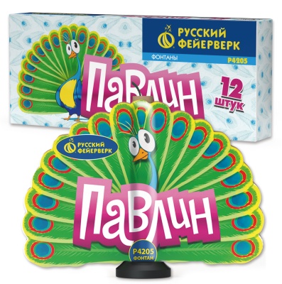 Павлин F Пиротехнический фонтан купить в Спасске-Дальнем | spassk-dalnij.salutsklad.ru