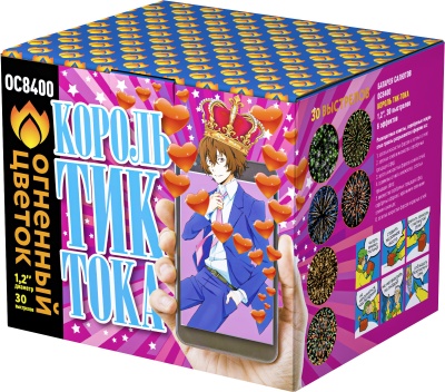 Король Тик-Тока Батарея салютов купить в Спасске-Дальнем | spassk-dalnij.salutsklad.ru